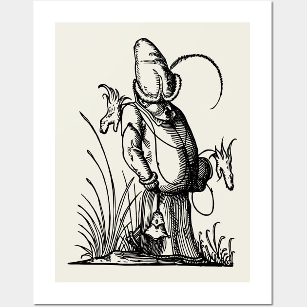 Grotesque #59 The Drolatic Dreams of Pantagruel (1565) Wall Art by n23tees